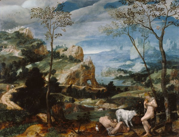 Landscape with Mercury and Argus; Flemish, 16th century; about 1570; Oil on panel; 35.6 x 45.7 cm, 14 x 18 in