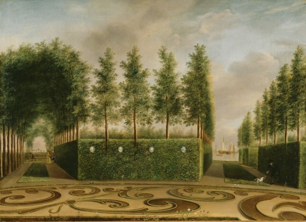 A Formal Garden; Johannes Janson, Dutch, 1729 - 1784, 1766; Oil on canvas; 52.1 × 72.4 cm, 20 1,2 × 28 1,2 in