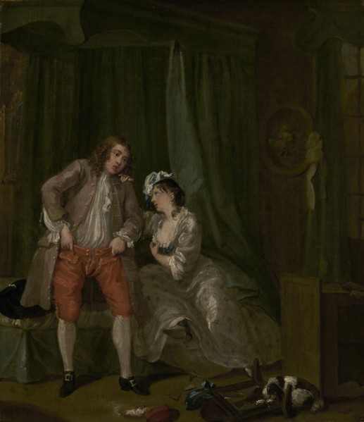 After; William Hogarth, English, 1697 - 1764, 1730 - 1731; Oil on canvas; 39.4 × 33.7 cm, 15 1,2 × 13 1,4 in