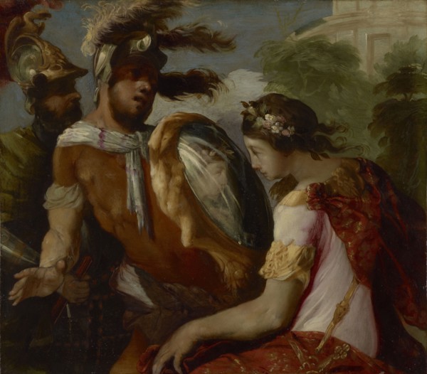 Rinaldo and the Mirror-Shield; Francesco Maffei, Italian, Venetian, about 1605 - 1660, about 1650 - 1655; Oil on copper