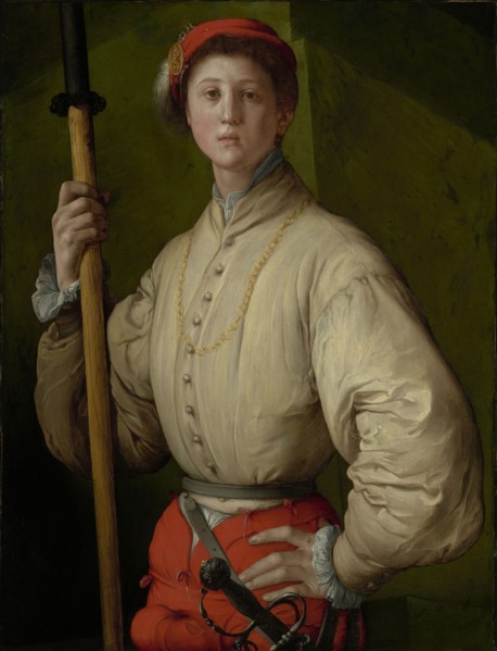 Portrait of a Halberdier, Francesco Guardi?, Pontormo, Jacopo Carucci, Italian, Florentine, 1494 - 1557, Italy; 1528 - 1530