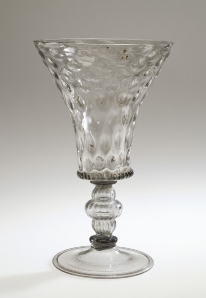 Goblet; Façon de Venise, possibly the Glashütte of Sebastian Höchstetter, Austrian, active 1540 - 1569, Hall, Austria; 1540