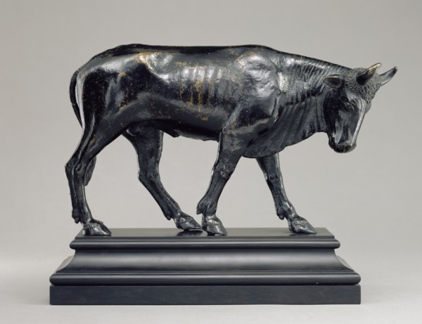 Bull with Head Lowered; Italian; Venice, Veneto, Italy; about 1510 - 1525; Bronze; 12.4 x 22.2 x 6 cm, 4 7,8 x 8 3,4 x 2 3,8 in