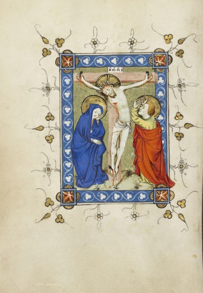 The Crucifixion; Masters of Dirc van Delf, Dutch, active about 1400 - about 1410, Utrecht, probably, Netherlands; about 1405