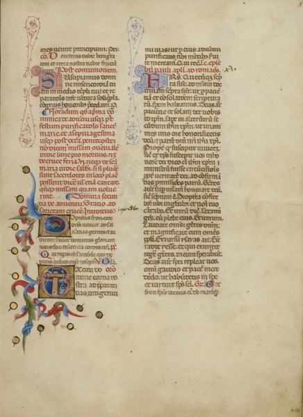 Initial C: The Instruments of the Passion; Master of the Brussels Initials, Italian, active about 1389 - 1410, Bologna