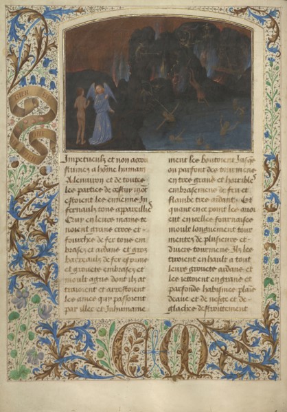 The Torment of Unbelievers and Heretics; Simon Marmion, Flemish, active 1450 - 1489, Valenciennes, France; 1475; Tempera colors