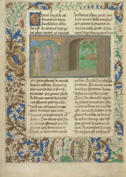 The Good But Not Very Good are Nourished by a Fountain; Simon Marmion, Flemish, active 1450 - 1489, Ghent, Belgium; 1475