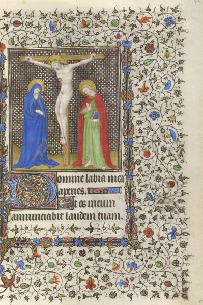 The Crucifixion; Boucicaut Master and Workshop, French, active about 1390 - 1430, Paris, France; about 1415 - 1420; Tempera