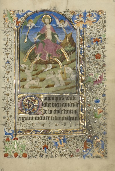 The Last Judgment; Master of the Harvard Hannibal, French, active Paris, France, 1415 - about 1430, Paris, France; about 1420