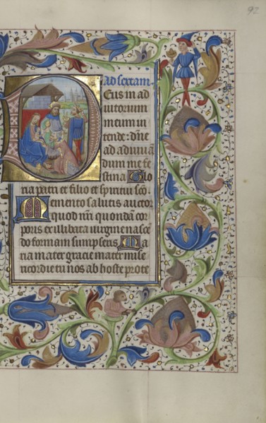 Initial D: The Adoration of the Magi; Master of the Lee Hours, Flemish, active about 1450 - 1470, Ghent, probably, Belgium