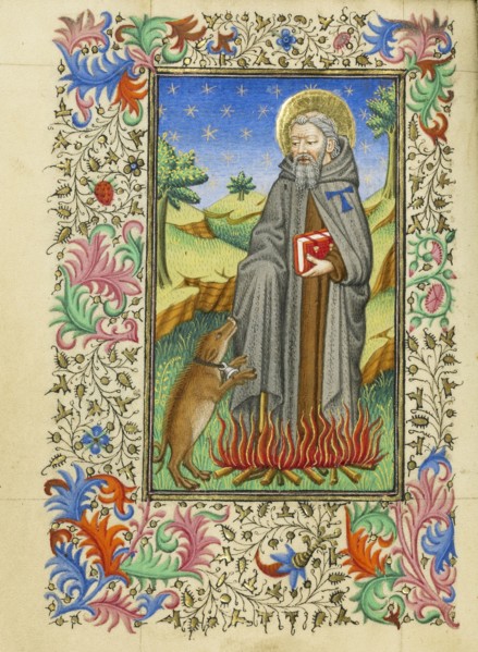 Saint Anthony Abbot; Master of Sir John Fastolf, French, active before about 1420 - about 1450, France; about 1430 - 1440