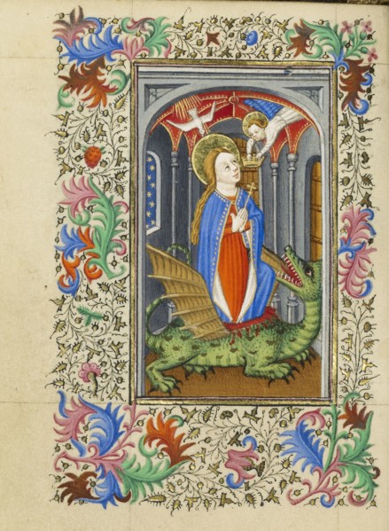 Saint Margaret; Master of Sir John Fastolf, French, active before about 1420 - about 1450, France; about 1430 - 1440; Tempera
