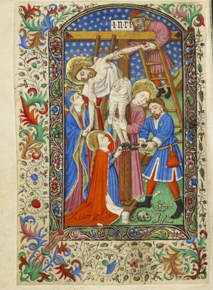 The Deposition; Master of Sir John Fastolf, French, active before about 1420 - about 1450, France; about 1430 - 1440; Tempera