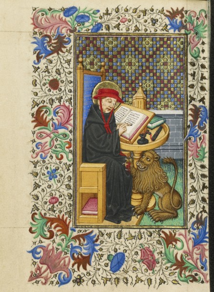 Saint Jerome in His Study; Master of Sir John Fastolf, French, active before about 1420 - about 1450, France; about 1430 - 1440