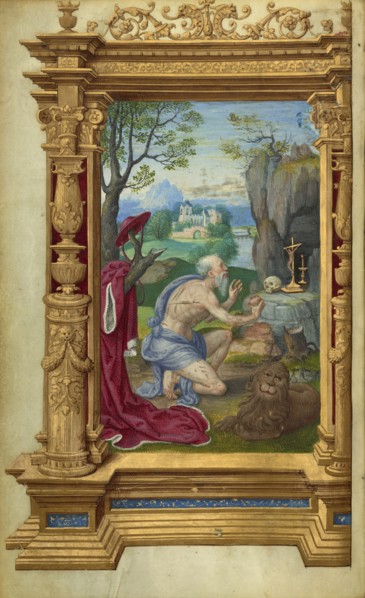Saint Jerome; Master of the Getty Epistles, French, active about 1520 - about 1549, Paris, France; about 1528–1530; Tempera