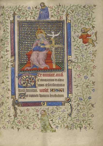 The Throne of Grace Trinity; Follower of the Egerton Master, French , Netherlandish, active about 1405 - 1420, Paris, France