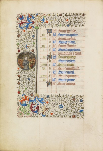 Saint George; Workshop of the Bedford Master, French, active first half of 15th century, Paris, France; about 1440 - 1450