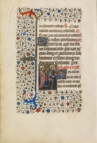 Saint James as a Pilgrim and Saint Philip with an Ax; Workshop of the Bedford Master, French, active first half of 15th century