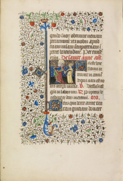 Saint Anne and the Virgin Mary as a Child; Workshop of the Bedford Master, French, active first half of 15th century, Paris
