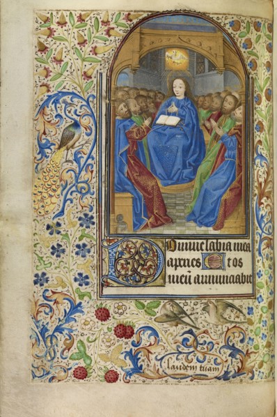 Pentecost; Master of Jacques of Luxembourg, French, active about 1460 - 1470, Flanders, or, Belgium; about 1466 - 1470