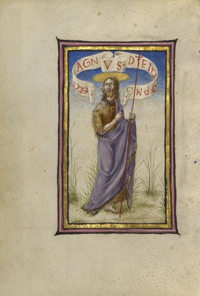 Saint John the Baptist; Taddeo Crivelli, Italian, died about 1479, active about 1451 - 1479, Ferrara, Emilia-Romagna, Italy