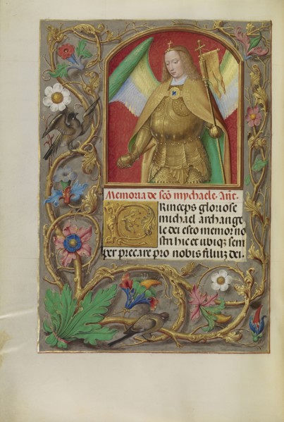 Saint Michael; Workshop of Master of the First Prayer Book of Maximilian, Flemish, active about 1475 - 1515, Ghent, Belgium