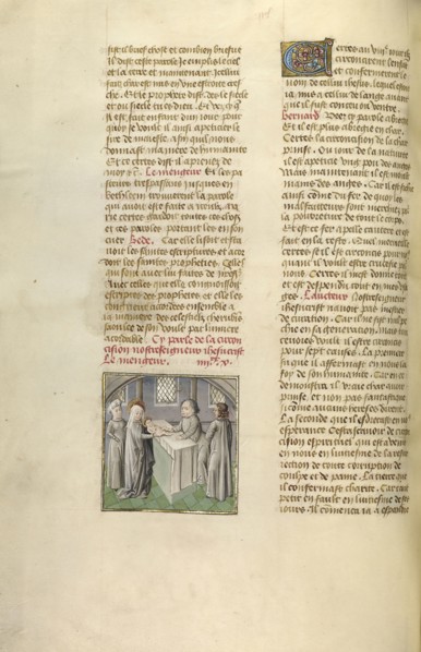 The Presentation in the Temple; Ghent, Belgium; about 1475; Tempera colors, gold leaf, and gold paint on parchment; Leaf