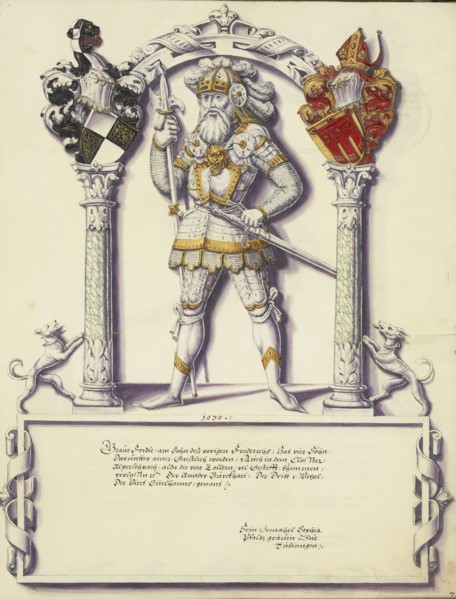 Fridle Hohenzollern; Jörg Ziegler, German, early 16th century - 1574,1577, Augsburg, probably, Germany; about 1572; Pen