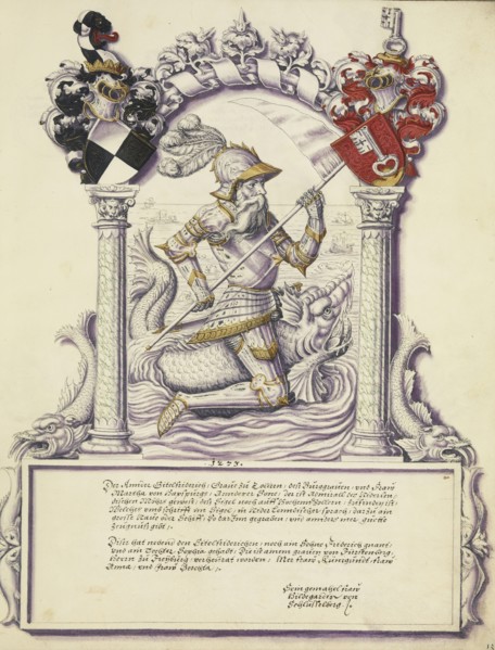 Eitelfriedrich II Hohenzollern; Jörg Ziegler, German, early 16th century - 1574,1577, Rottenburg, Germany; about 1572; Pen