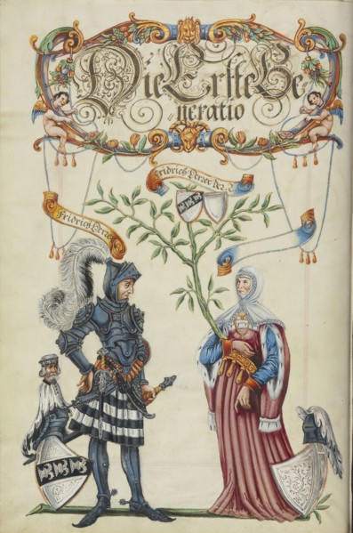 The First Generation, Friedrich Derrer; Nuremberg, Germany; about 1626 - 1711; Tempera colors with gold and silver highlights