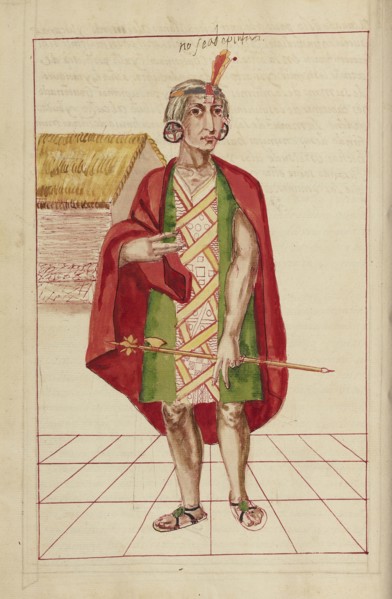 Pachacuti Inca Yupanqui and the Temple of the Sun; Madrid, Spain; completed in 1616; Ms. Ludwig XIII 16, fol. 40v