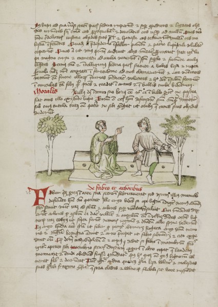A Woman Speaking to a Horseman; Trier, probably, Germany; third quarter of 15th century; Pen and black ink and colored washes
