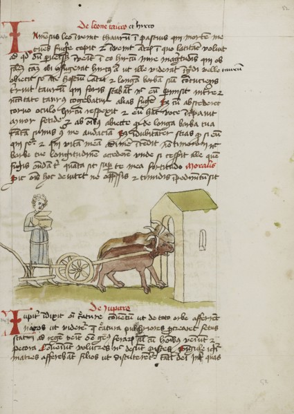 A Farmer with an Open Treasure Chest; Trier, probably, Germany; third quarter of 15th century; Pen and black ink and colored