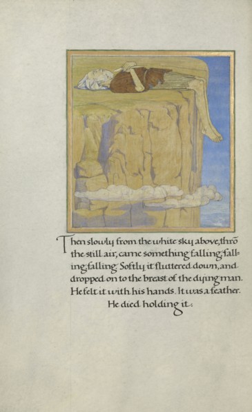 A Dead Hunter; Florence Kingsford Cockerell, English, 1871 - 1949, England; 1908; Tempera, watercolors, gold leaf, and silver