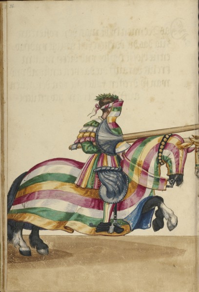 A Tournament Contest; Augsburg, probably, Germany; about 1560 - 1570; Tempera colors and gold and silver paint on paper