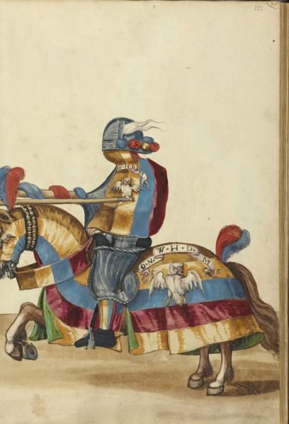A Tournament Contest; Augsburg, probably, Germany; about 1560 - 1570; Tempera colors and gold and silver paint on paper