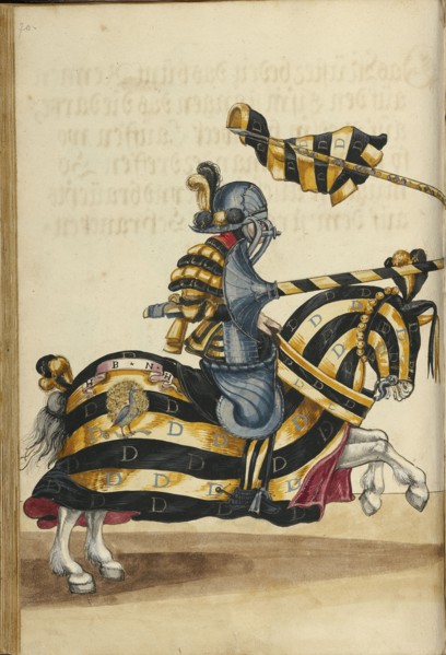 A Tournament Contest; Augsburg, probably, Germany; about 1560 - 1570; Tempera colors and gold and silver paint on paper