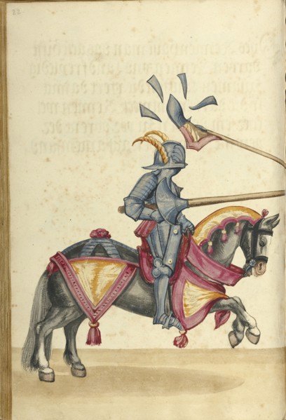 A Tournament Contest; Augsburg, probably, Germany; about 1560 - 1570; Tempera colors and gold and silver paint on paper