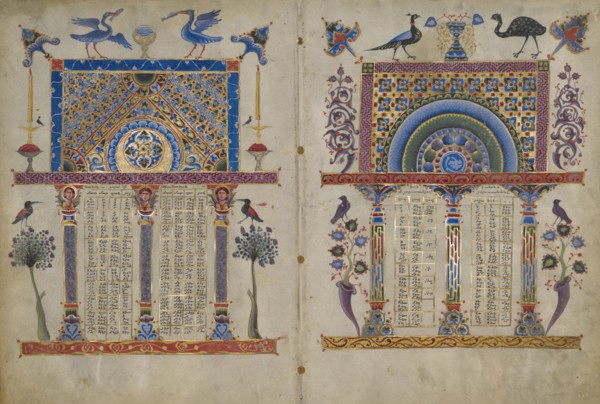 Canon Tables from the Zeyt'un Gospels, FOLIOS 1 AND 8