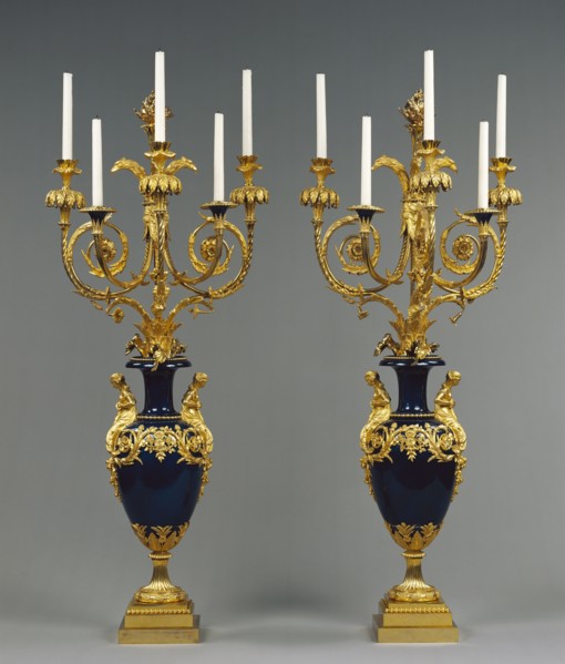 Pair of Standing Candelabra; Attributed to Lucien-François Feuchère, French, about 1750 - 1828, Paris, France; about 1784