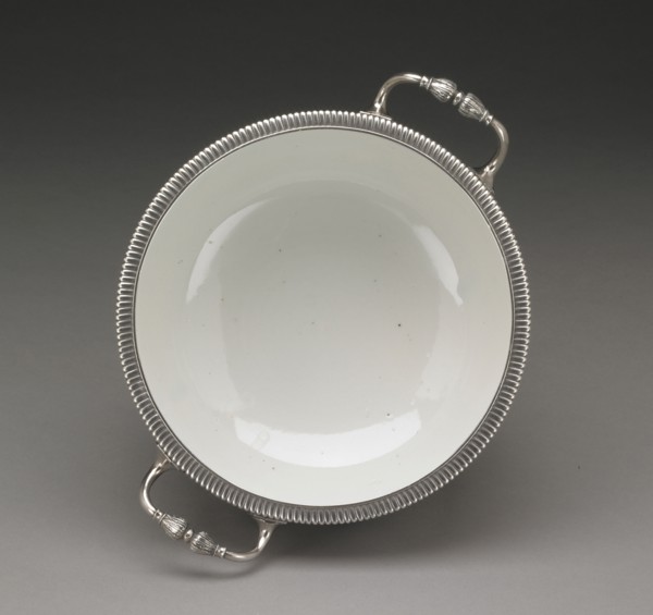 Lidded Bowl; Imari, Japan; porcelain about 1680; mounts about 1717 - 1727; Hard-paste porcelain; colored enamel decoration