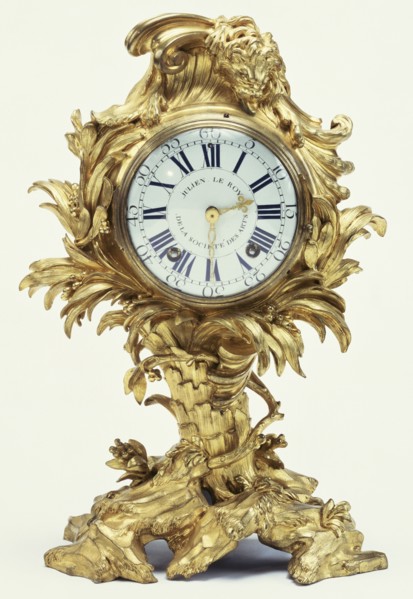 Mantel Clock; Movement by Julien Le Roy, French, 1686 - 1759, master 1713), and dial enameled by Antoine-Nicolas Martinière