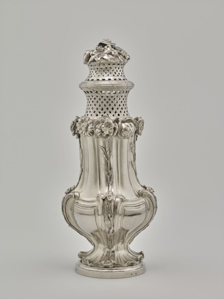 Sugar Caster, one of a pair, sucrier à poudre, Simon Gallien, French, died 1757, master 1714), Paris, France; 1743; Silver
