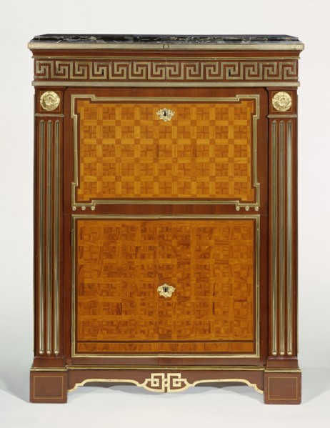 Drop-Front Secrétaire, Secrétaire à Abattant, Joseph Baumhauer, French, died 1772, Paris, France; about 1765 - 1770; Oak