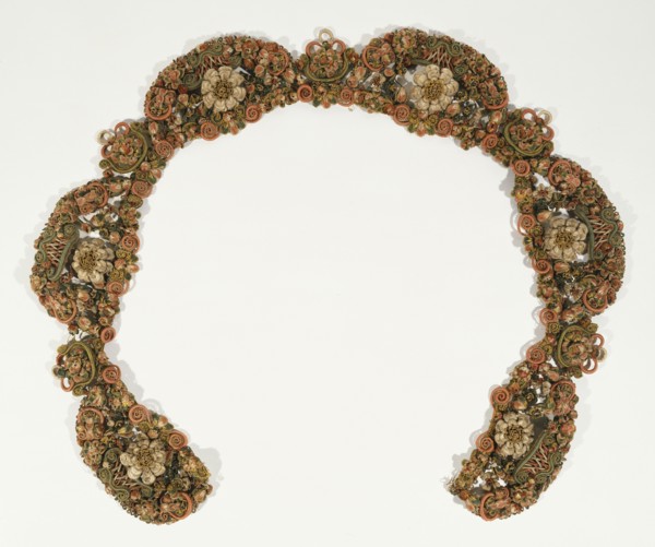 Length of Passementerie; France; about 1670; Wire, paper, parchment, and silk; 239.4 x 18.4 x 3.8 cm, 94 1,4 x 7 1,4 x 1 1,2 in