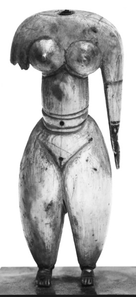 Statuette of a Woman; Persia, ?, 8th - 14th century, ?, Ivory; 12.5 cm, 4 15,16 in