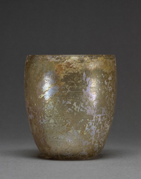 Conical Cup; Eastern Mediterranean; 1st century; Glass; 8.5 × 7.3 cm, 3 3,8 × 2 7,8 in