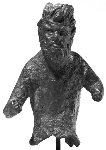 Fragmentary Statuette of Pan; Roman Empire; 2nd century; Bronze; 8.9 cm, 3 1,2 in