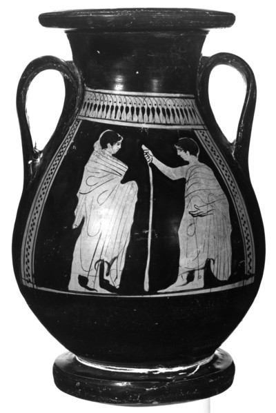 Attic Red-Figure Pelike; Athens, Greece; 450 - 440 B.C; Terracotta; 29.8 cm, 11 3,4 in