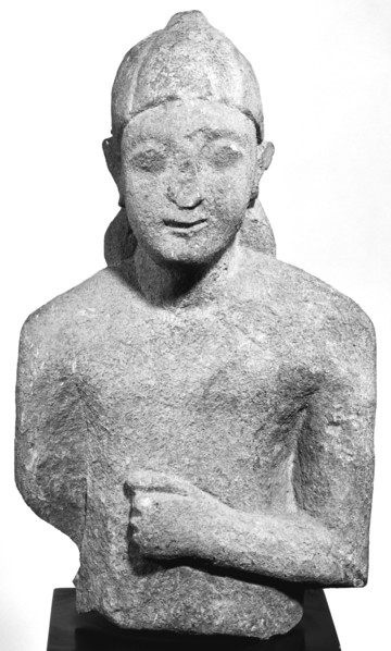 Fragmentary Statue of a Male Figure; Cyprus; late 6th century B.C; Limestone; 32.5 × 19 × 11 cm, 12 13,16 × 7 1,2 × 4 5,16 in